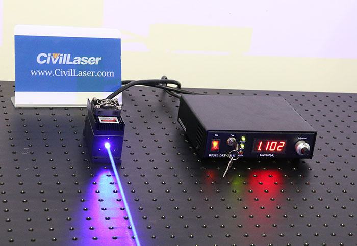 blue solid state laser 